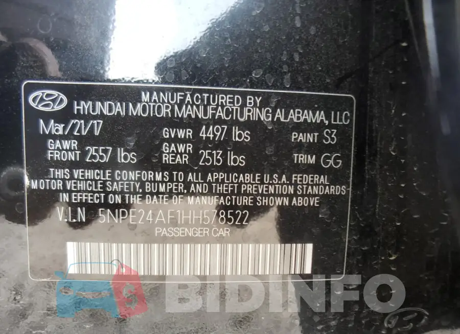 5NPE24AF1HH578522 Photo# 12