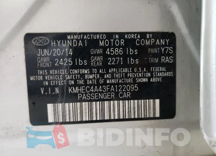 KMHEC4A43FA122095 Photo# 12