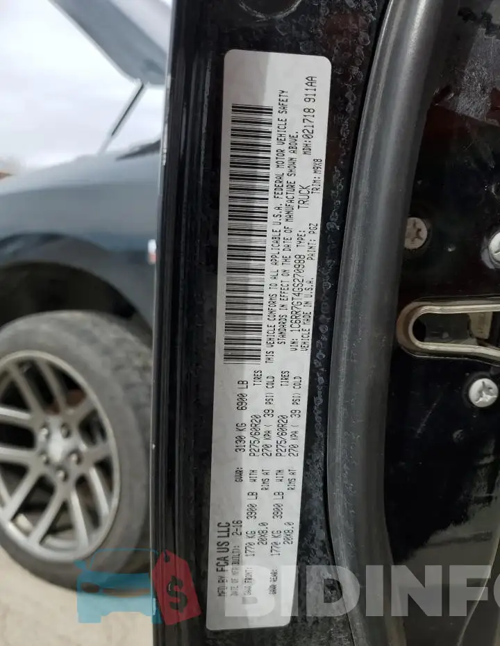 1C6RR7GT4GS270988 Photo# 12