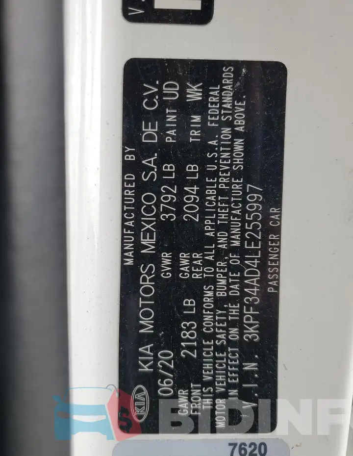 3KPF34AD4LE255997 Photo# 12