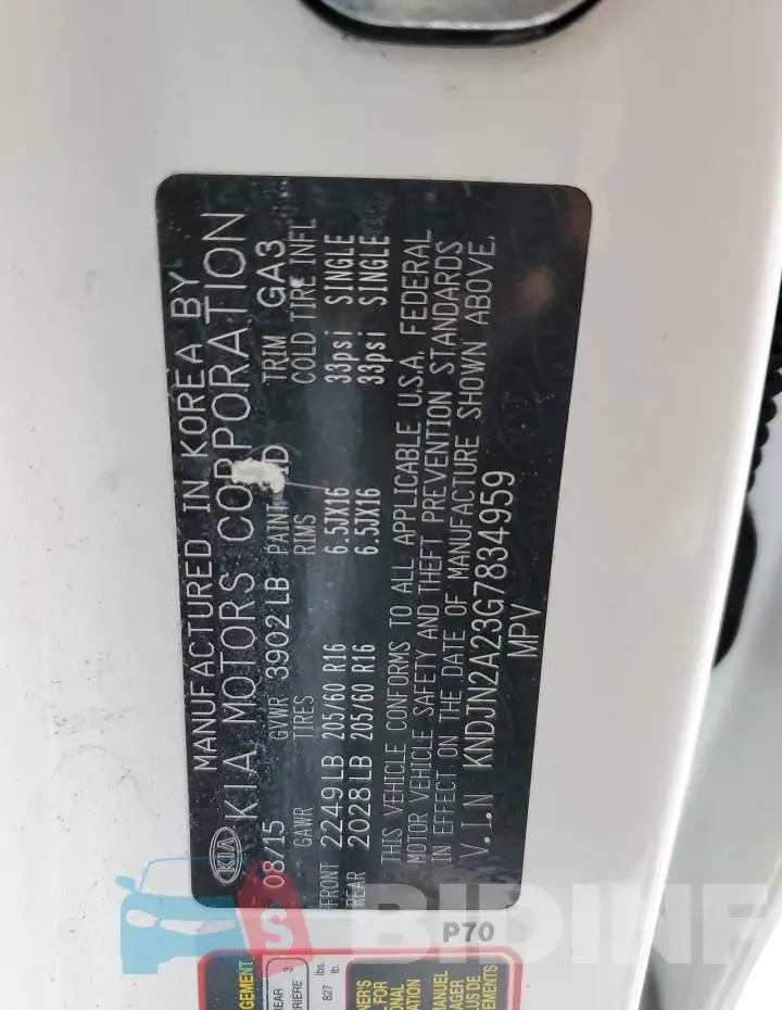 KNDJN2A23G7834959 Photo# 12