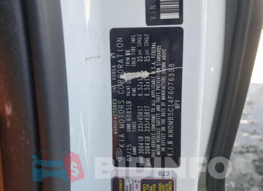 KNDMB5C14F6076338 Photo# 13