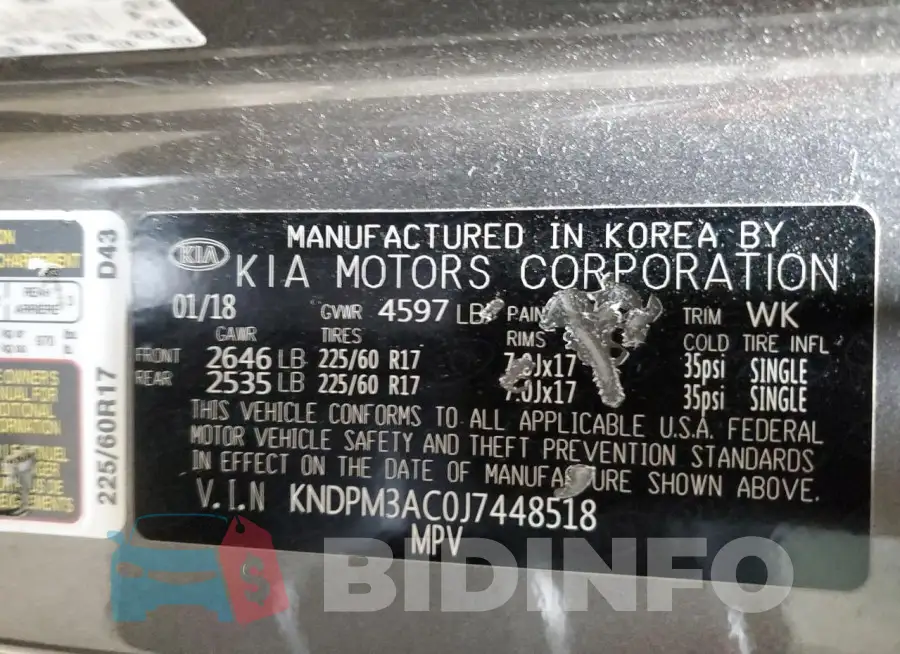 KNDPM3AC0J7448518 Photo# 12
