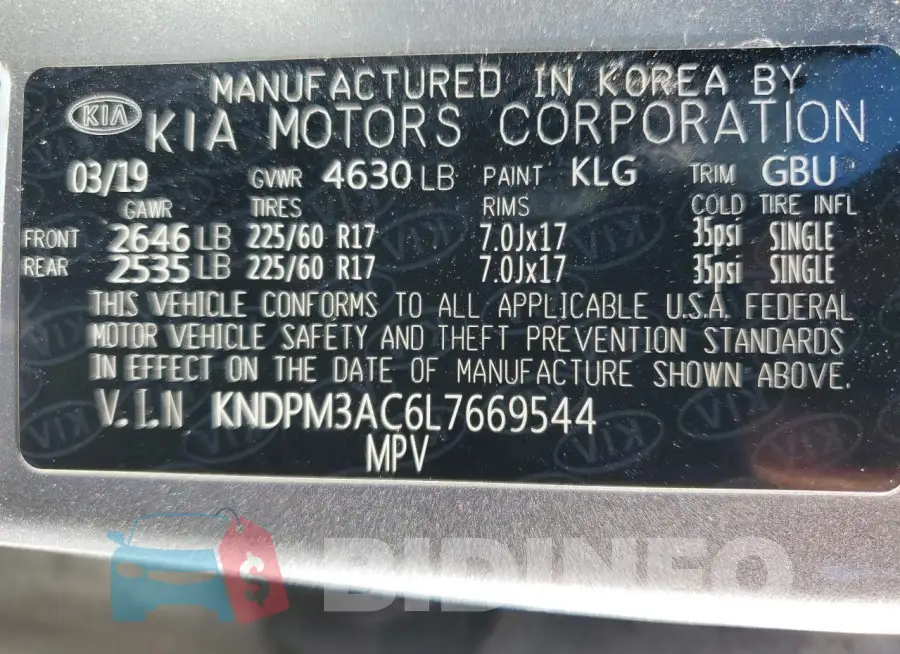 KNDPM3AC6L7669544 Photo# 13