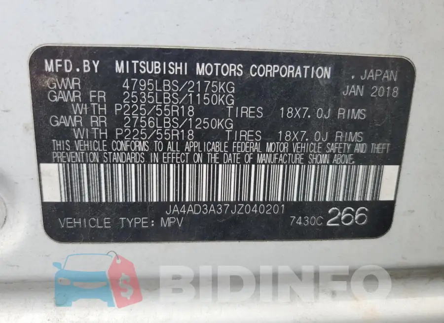 JA4AD3A37JZ040201 Photo# 13