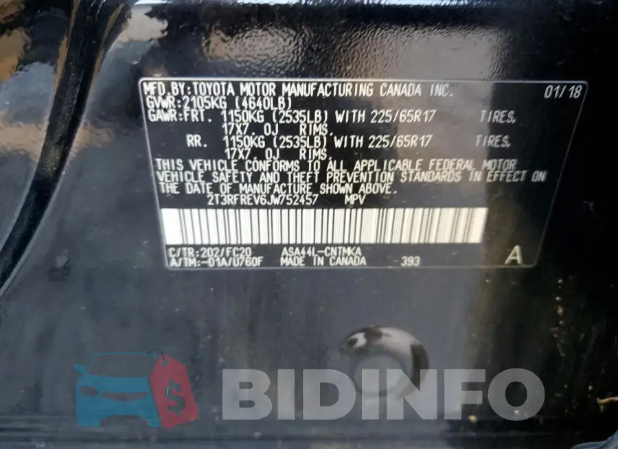 2T3RFREV6JW752457 Photo# 12