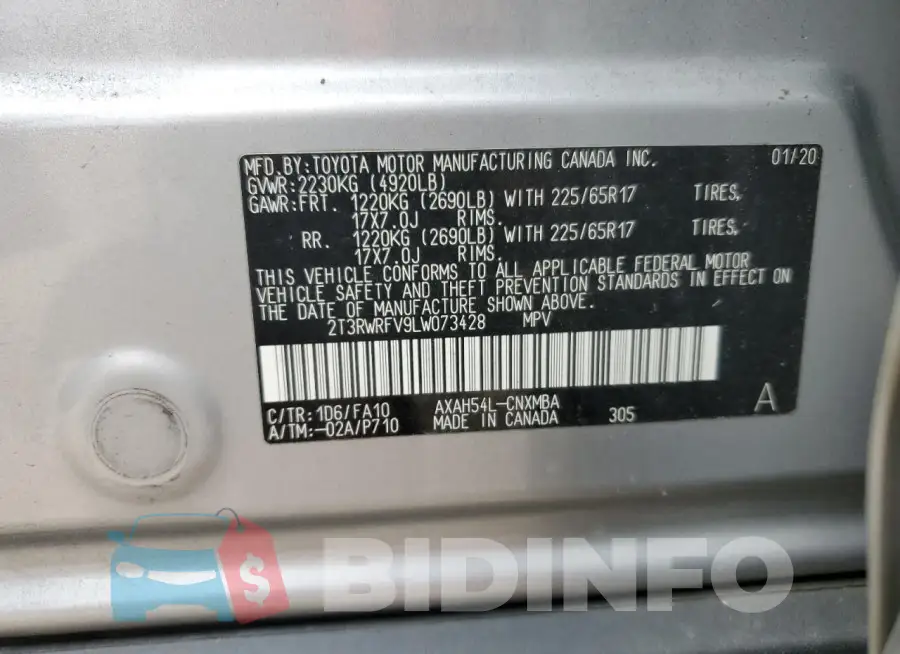 2T3RWRFV9LW073428 Photo# 12