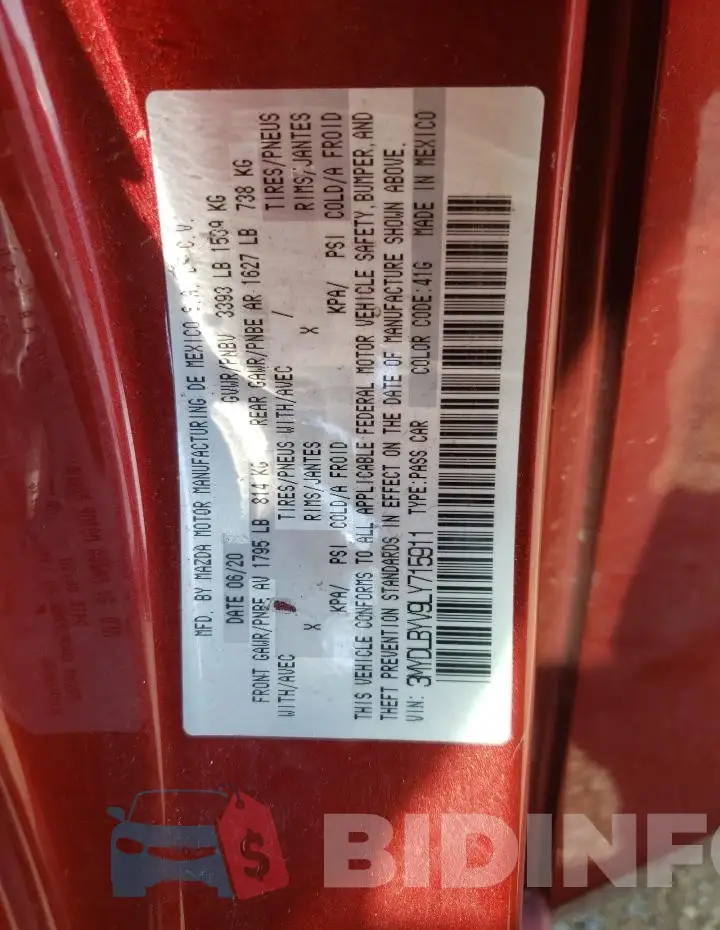 3MYDLBYV9LY715911 Photo# 13