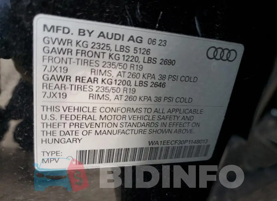 WA1EECF30P1148013 Photo# 12