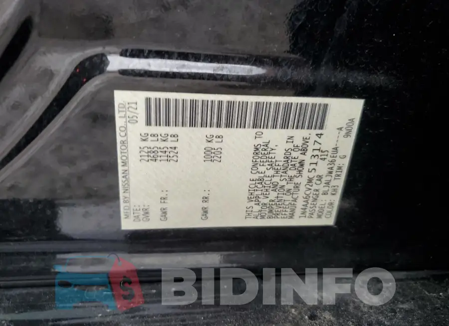 1N4AA6CV2MC513174 Photo# 12