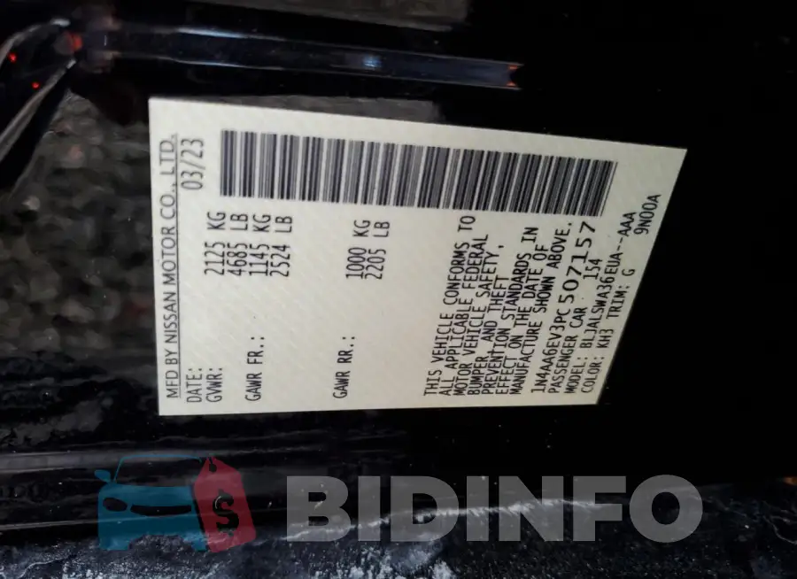 1N4AA6EV3PC507157 Photo# 12