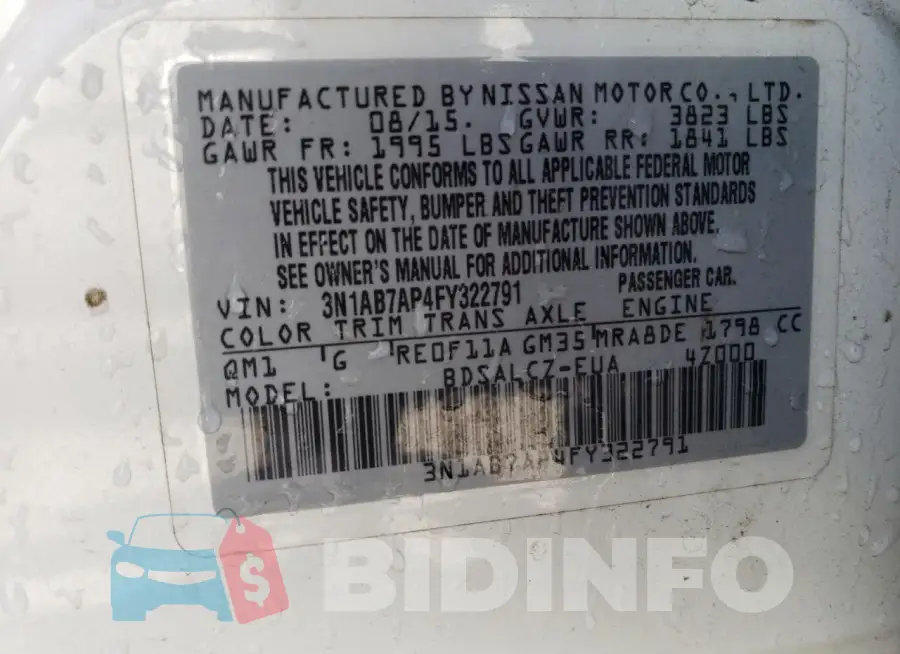 3N1AB7AP4FY322791 Photo# 13