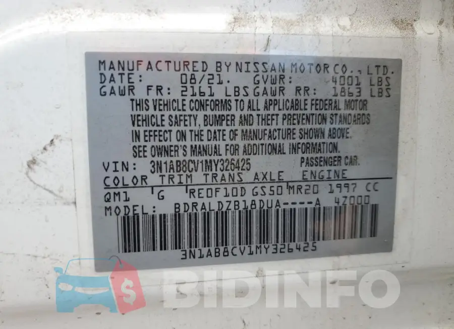 3N1AB8CV1MY326425 Photo# 12