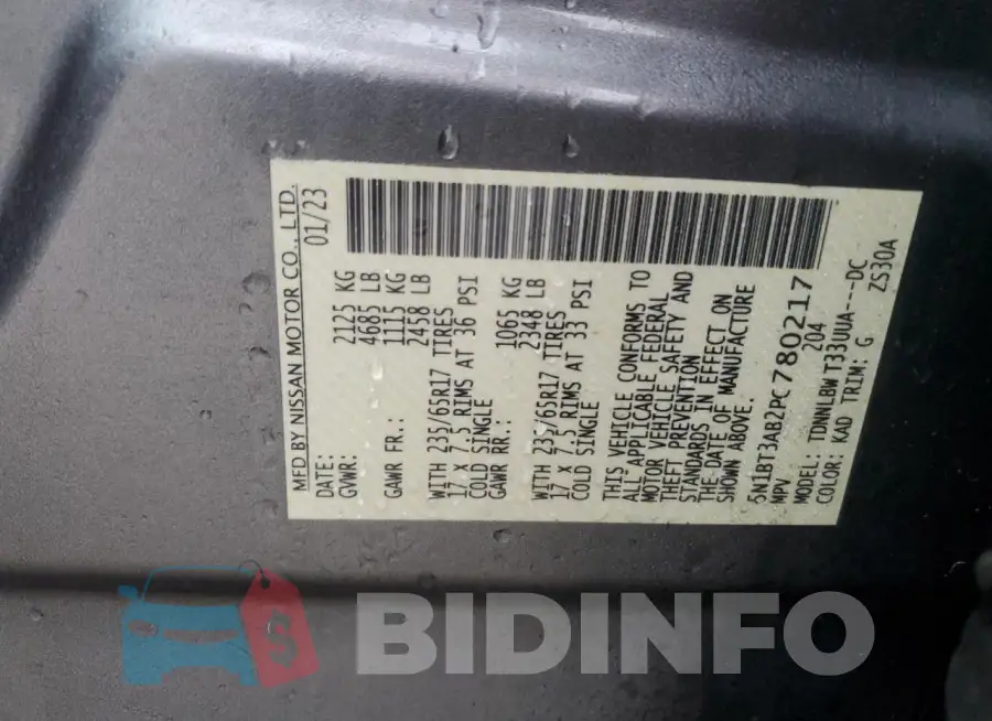 5N1BT3AB2PC780217 Photo# 13