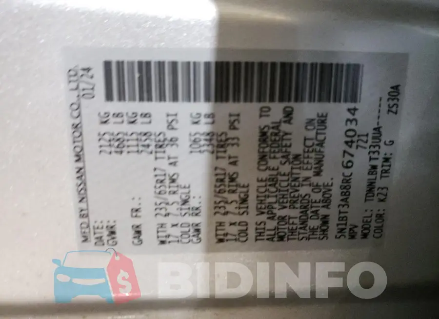 5N1BT3AB8RC674034 Photo# 14