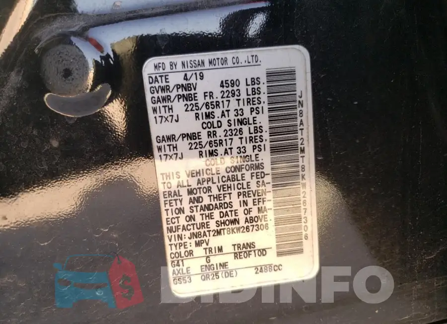 JN8AT2MT8KW267306 Photo# 10
