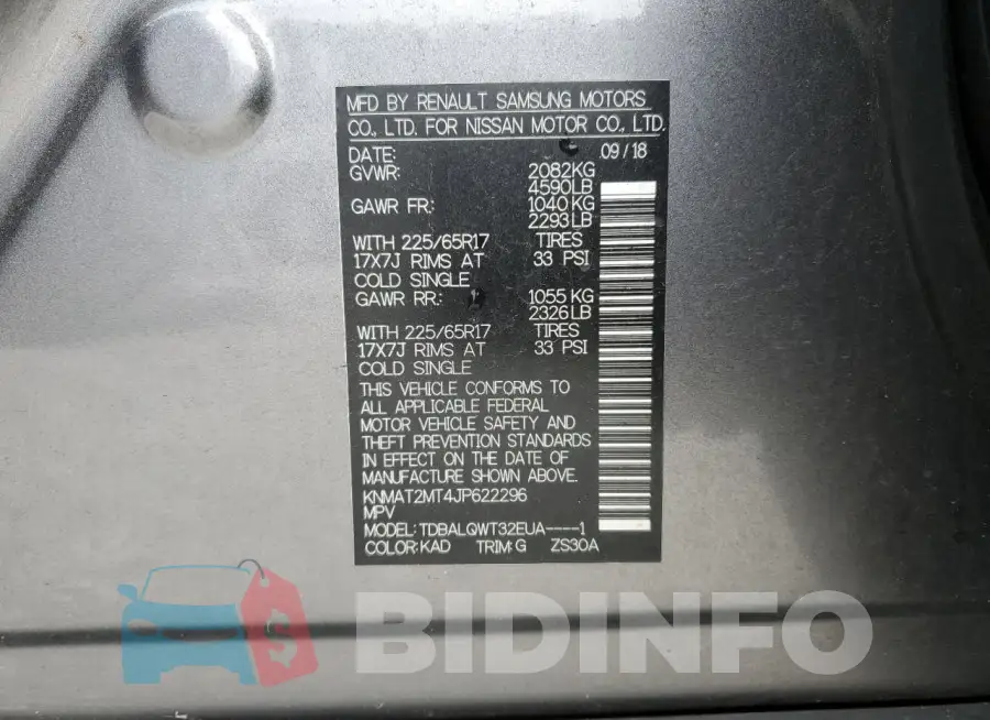 KNMAT2MT4JP622296 Photo# 13