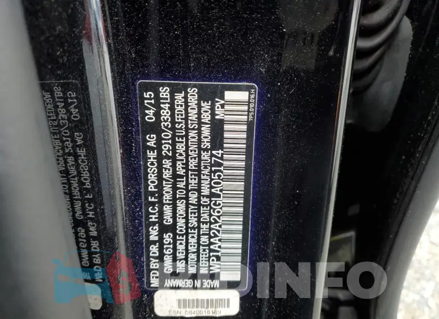 WP1AA2A26GLA05174 Photo# 13