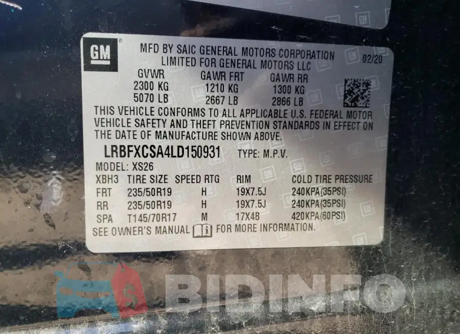 LRBFXCSA4LD150931 Photo# 14