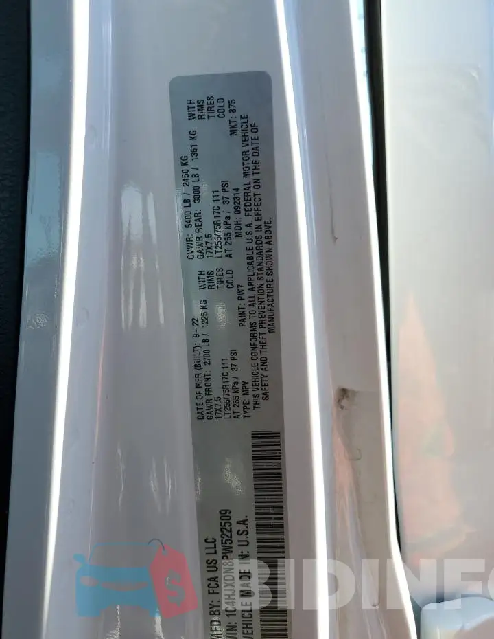 1C4HJXDN8PW522509 Photo# 14
