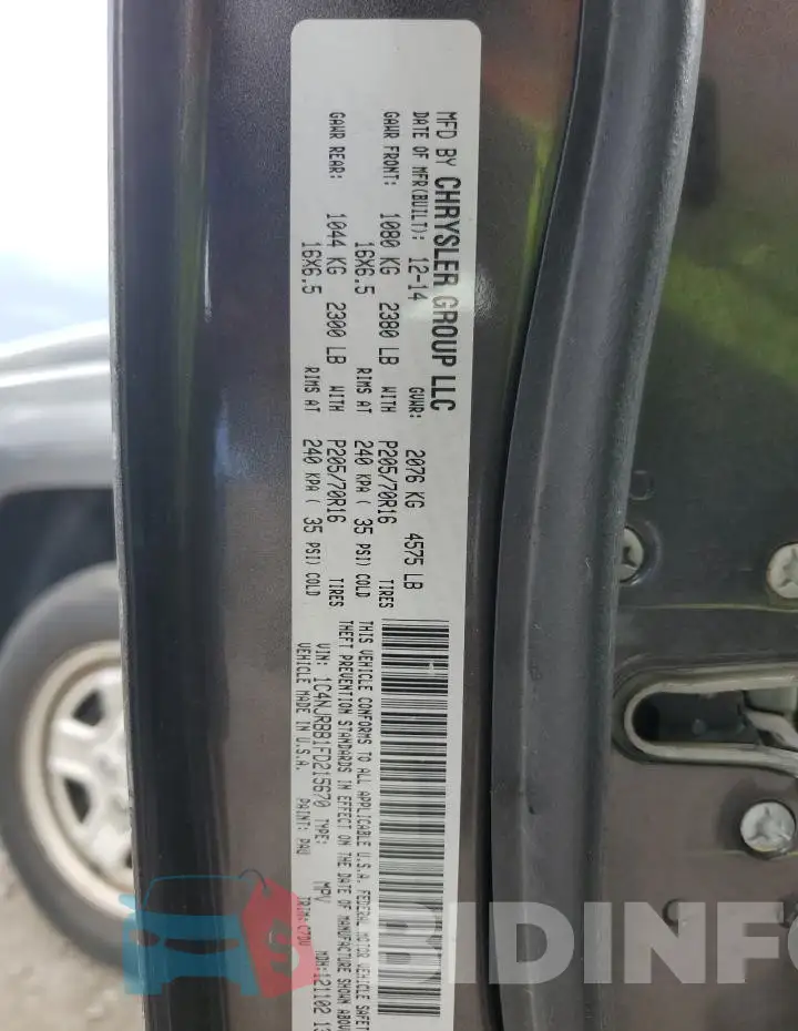 1C4NJRBB1FD215670 Photo# 13