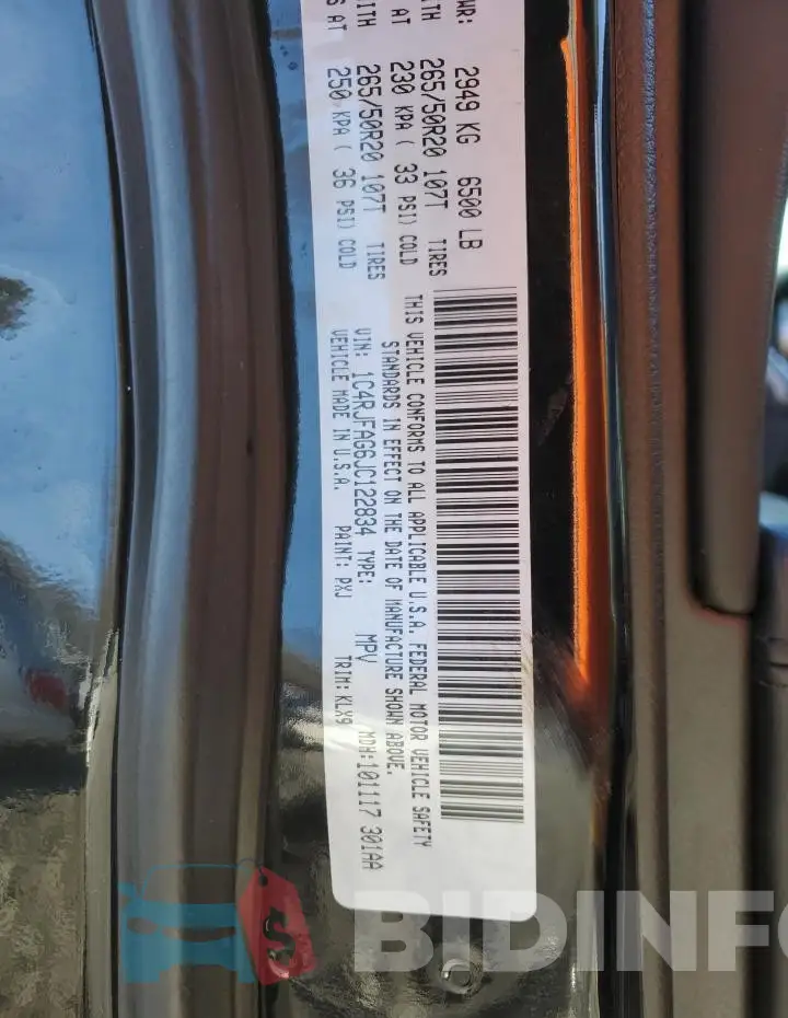 1C4RJFAG6JC122834 Photo# 13