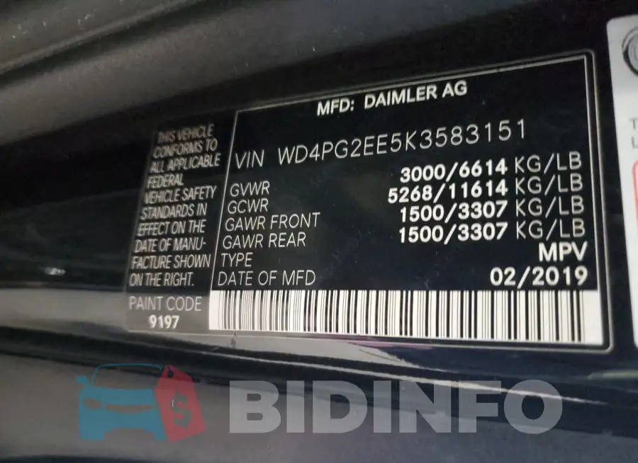 WD4PG2EE5K3583151 Photo# 13