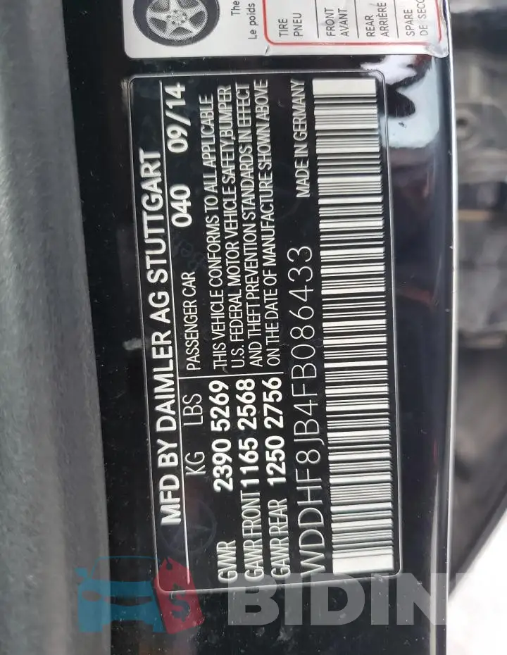 WDDHF8JB4FB086433 Photo# 12
