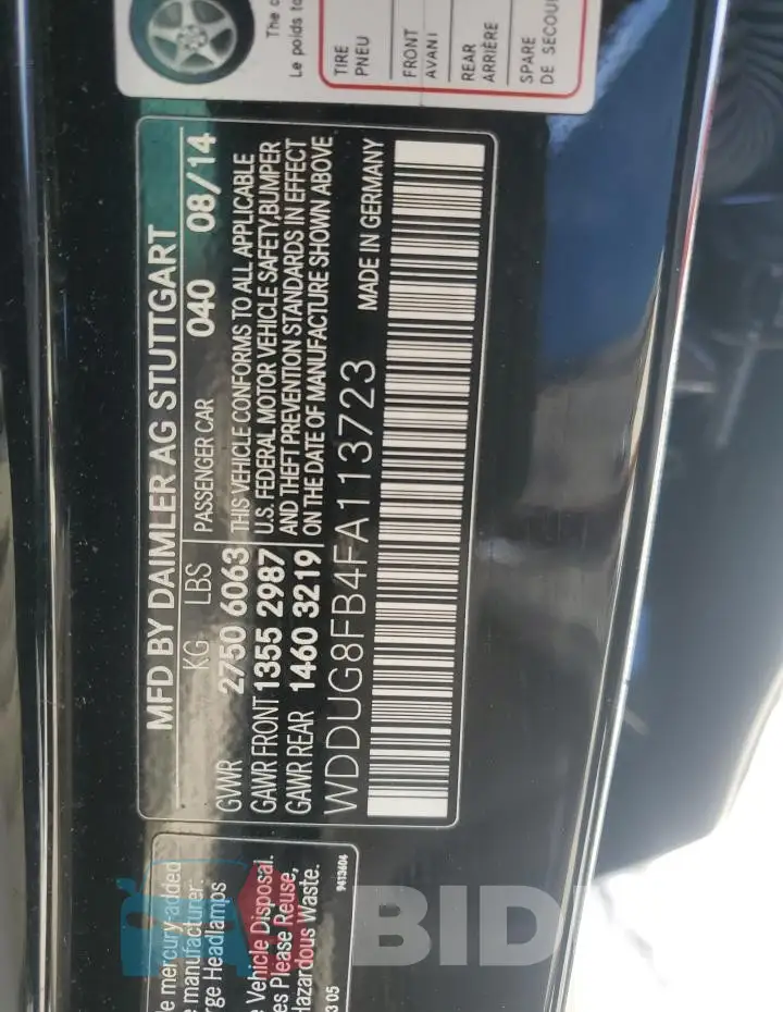 WDDUG8FB4FA113723 Photo# 12