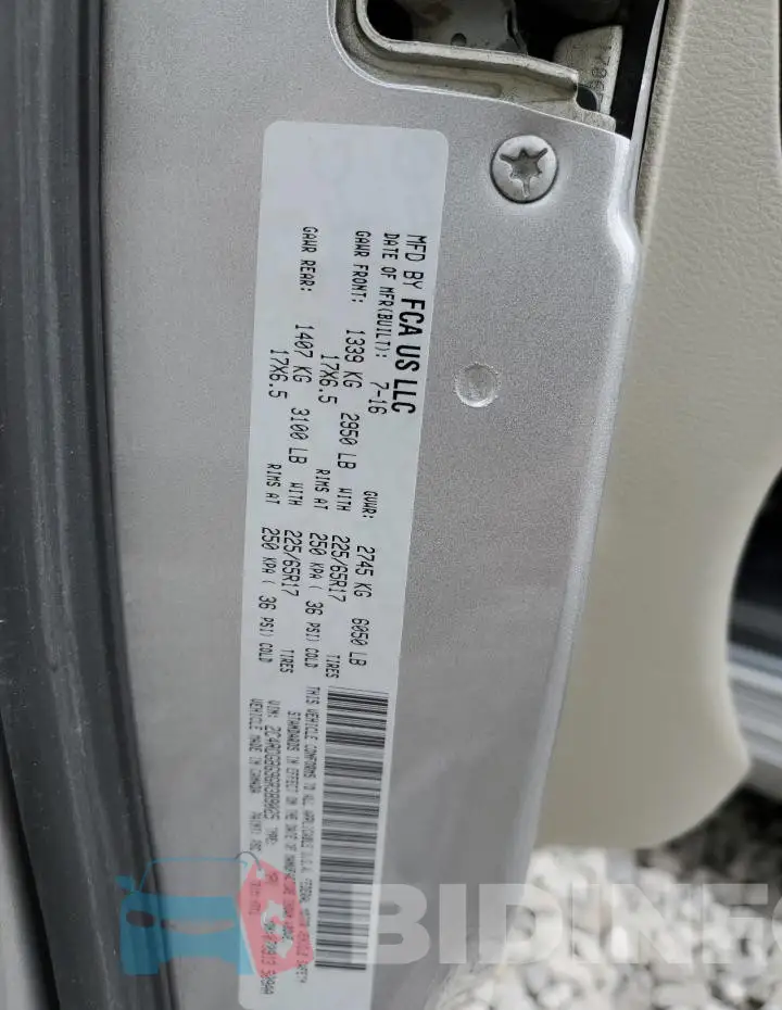 2C4RDGBG9GR389025 Photo# 13
