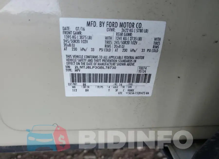 2LMTJ8LP3GBL78730 Photo# 14