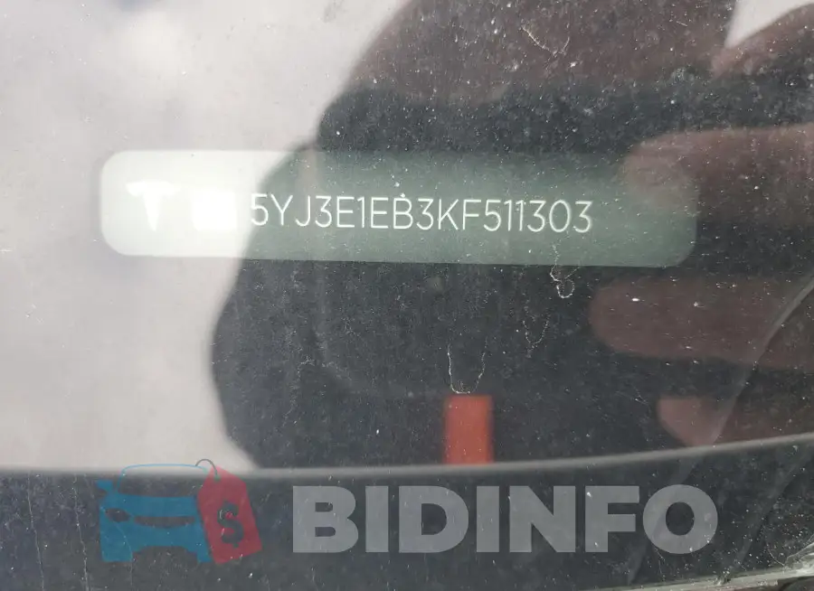 5YJ3E1EB3KF511303 Photo# 12