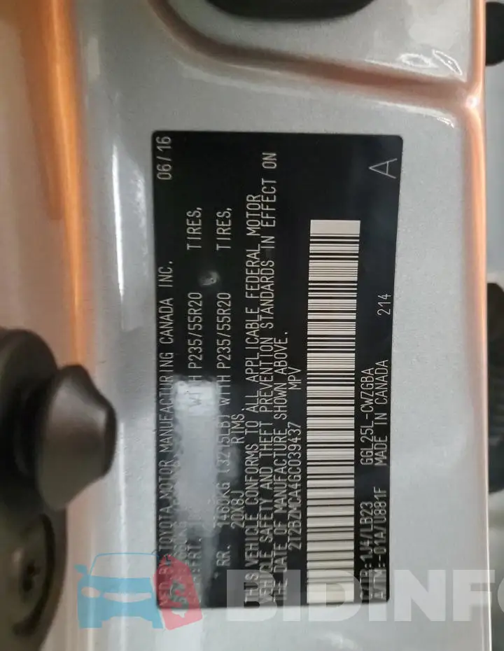 2T2BZMCA4GC039437 Photo# 13