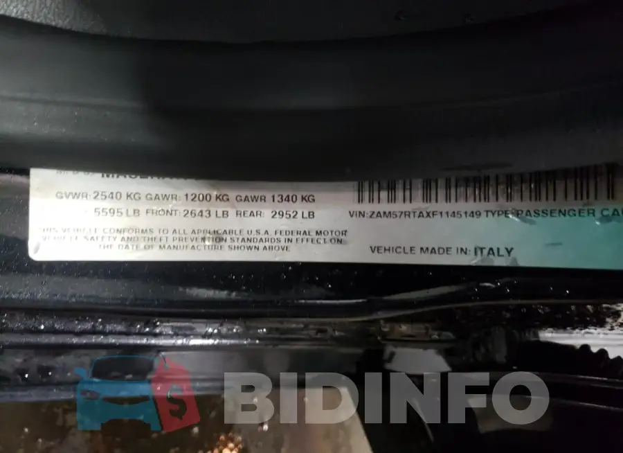 ZAM57RTAXF1145149 Photo# 12