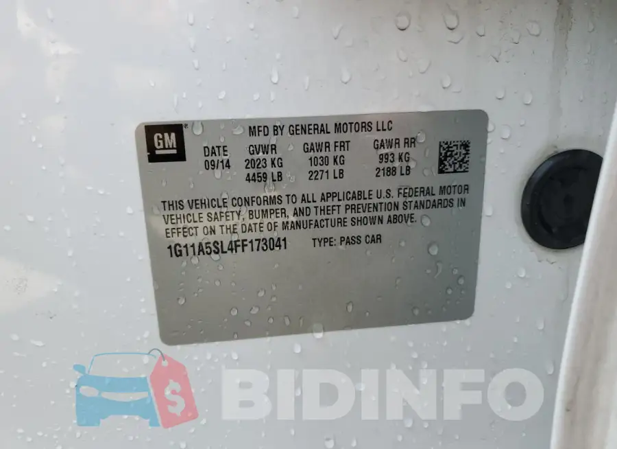 1G11A5SL4FF173041 Photo# 12