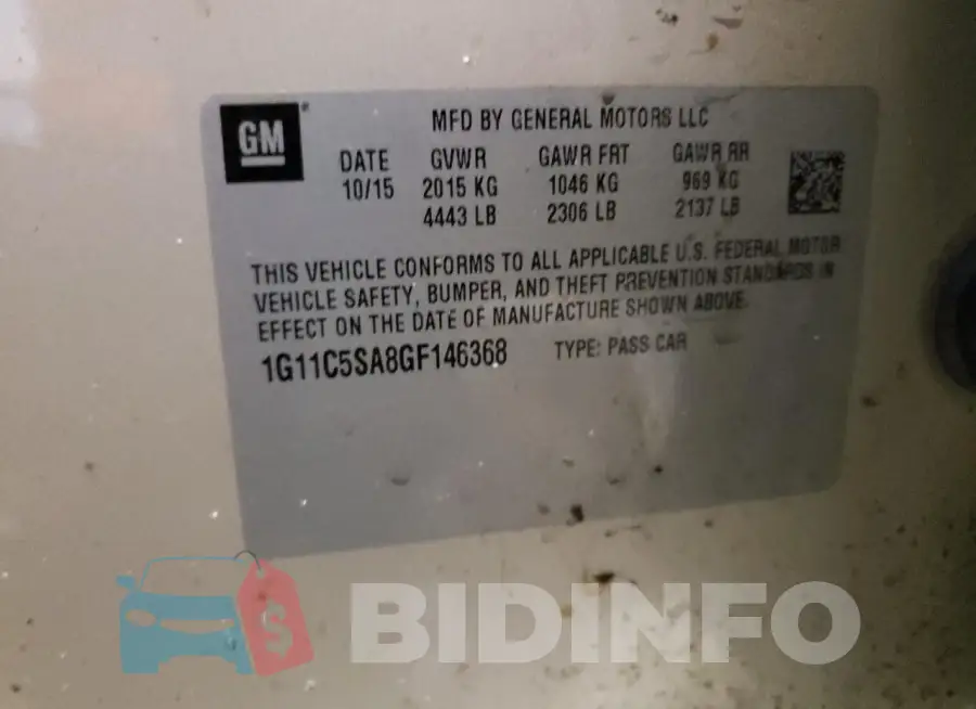 1G11C5SA8GF146368 Photo# 13