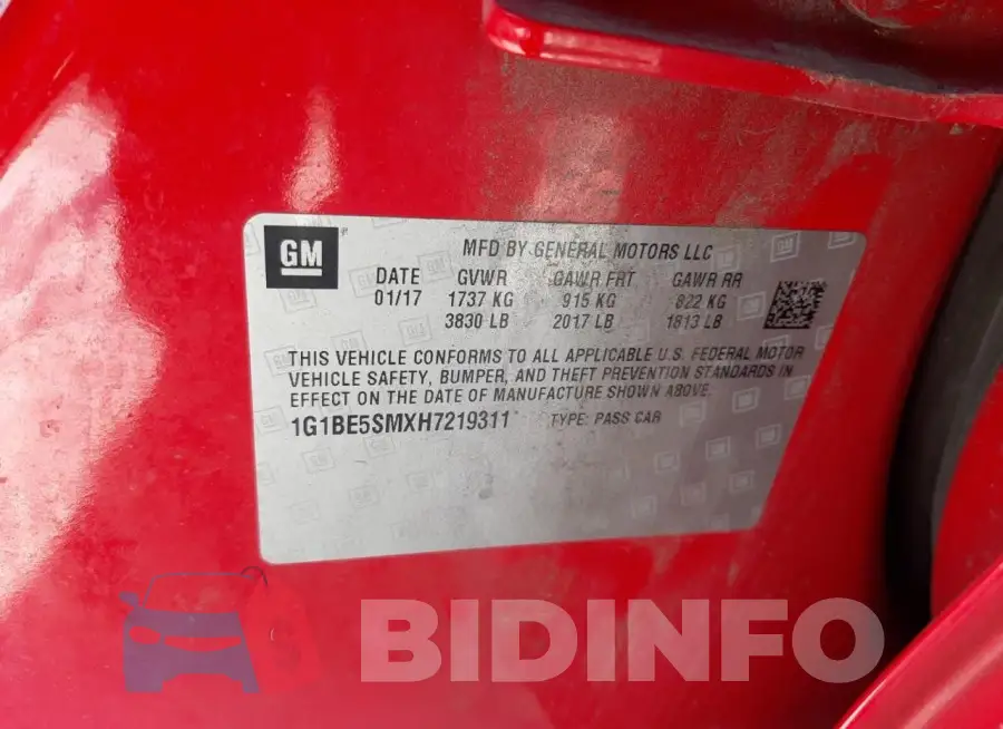 1G1BE5SMXH7219311 Photo# 12