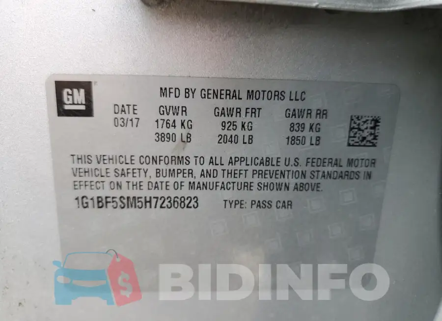 1G1BF5SM5H7236823 Photo# 12
