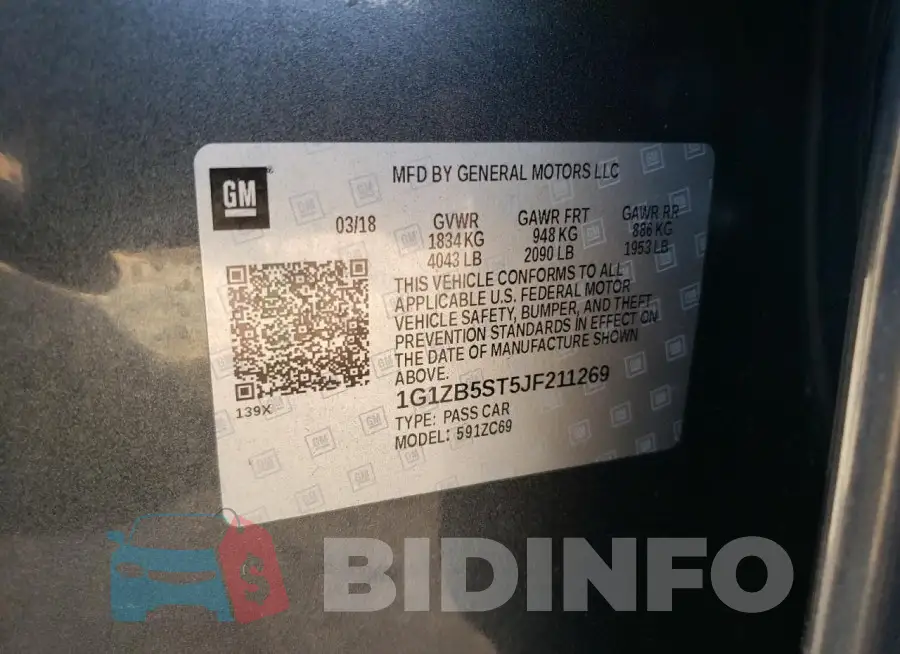 1G1ZB5ST5JF211269 Photo# 12
