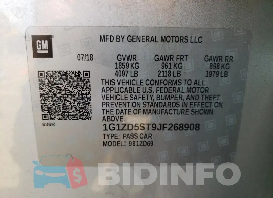 1G1ZD5ST9JF268908 Photo# 12