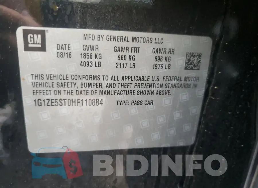 1G1ZE5ST0HF110884 Photo# 12