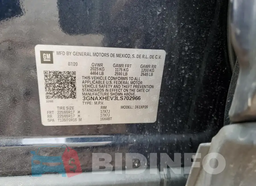 3GNAXHEV3LS702966 Photo# 13