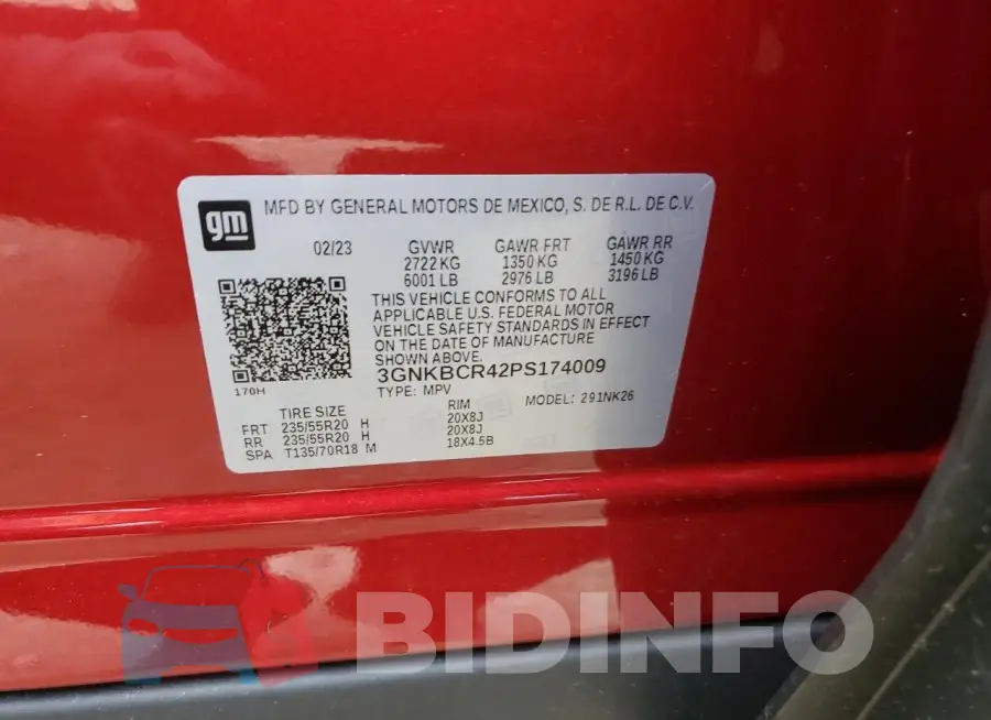 3GNKBCR42PS174009 Photo# 14