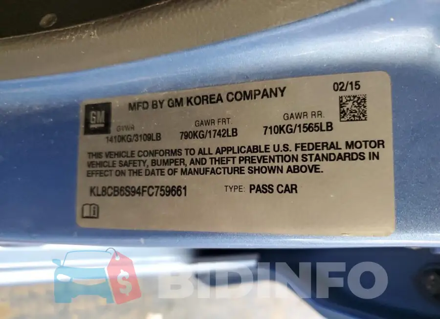 KL8CB6S94FC759661 Photo# 12