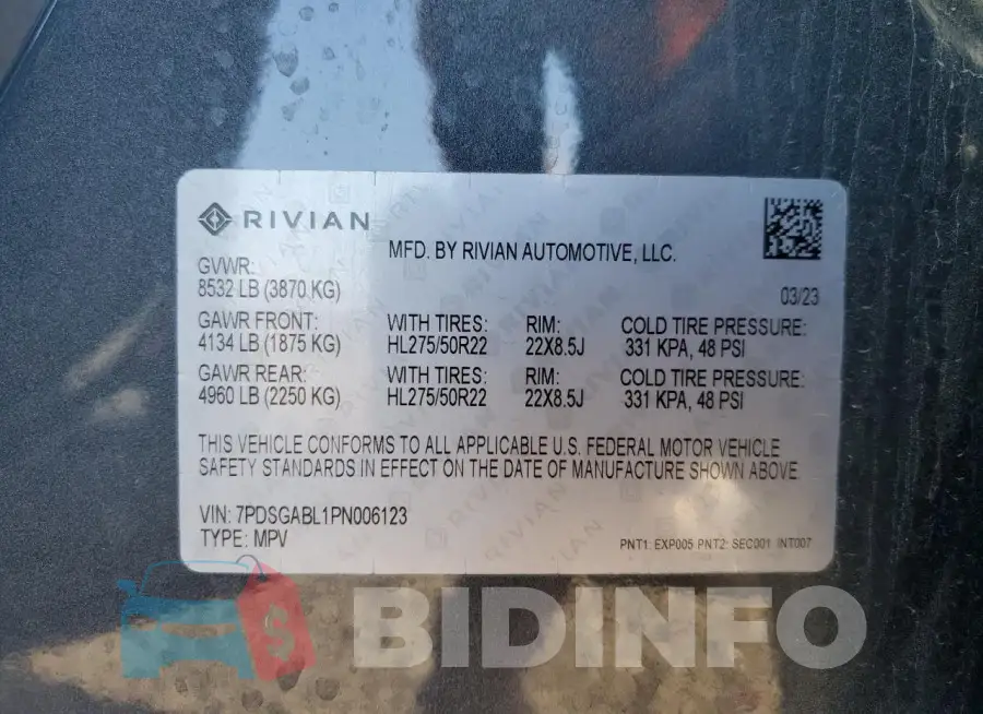 7PDSGABL1PN006123 Photo# 13