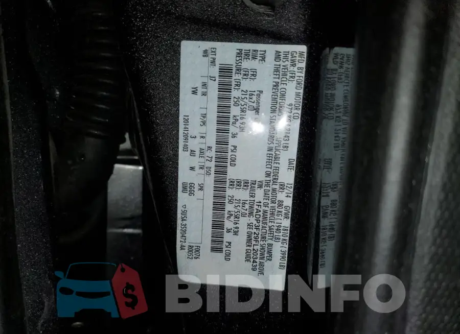 1FADP3F29FL203439 Photo# 12