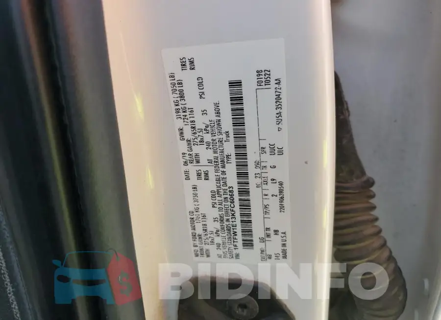 1FTFW1E13KFC60683 Photo# 12
