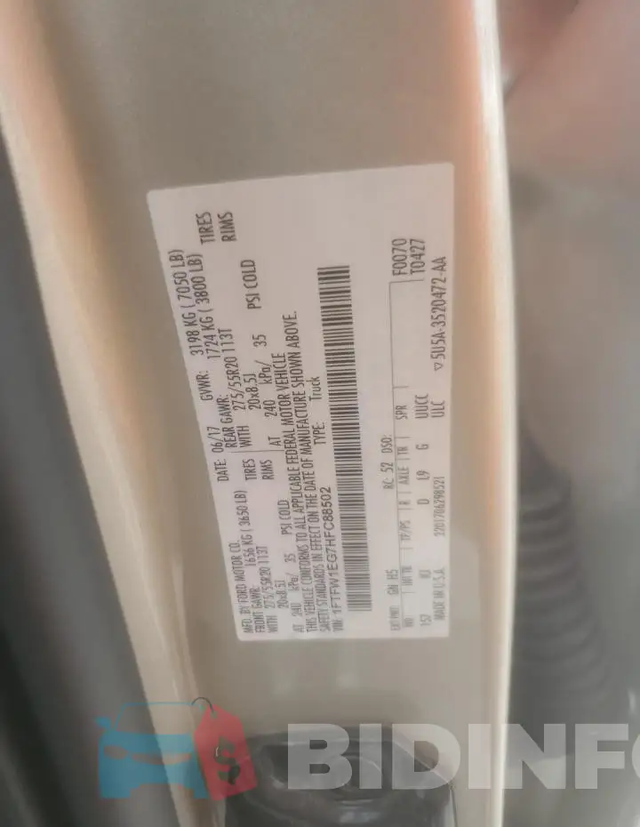 1FTFW1EG7HFC88502 Photo# 12