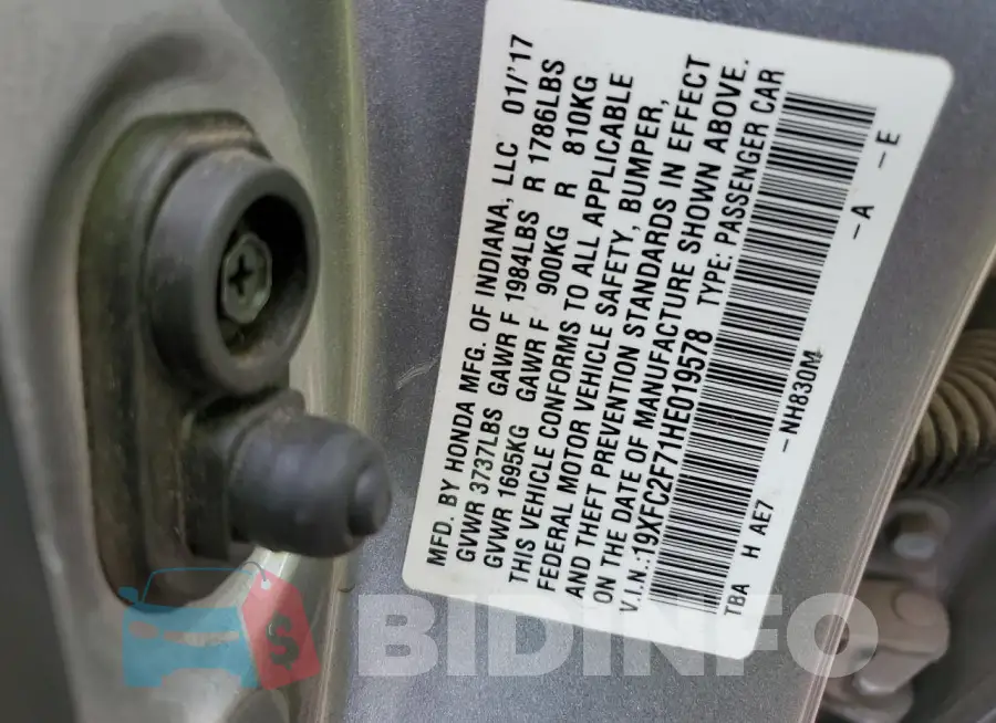 19XFC2F71HE019578 Photo# 12