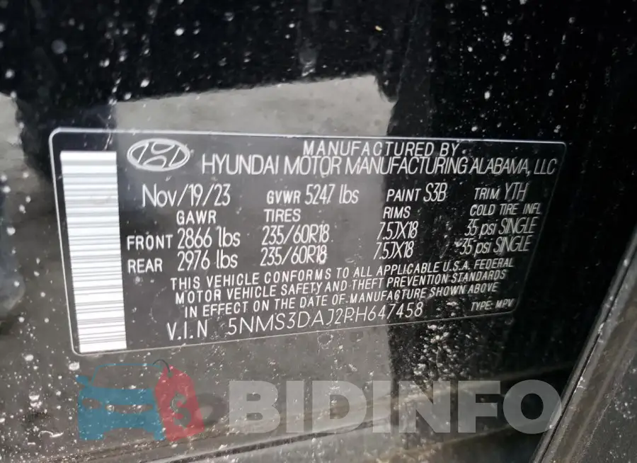 5NMS3DAJ2PH647458 Photo# 13